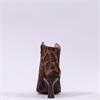 Hispanitas Paris V Cut Heel Ankle Boot - Mocha Leopard
